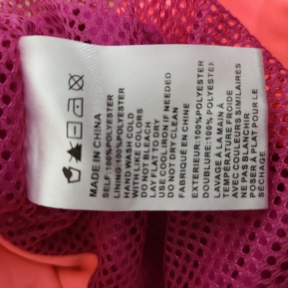 Fashion Nova Magenta Multi Colorblock Crop Pullover Windbreaker Jacket Size 1X - Picture 9 of 10